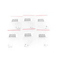 Adapter kit: 6 pcs set of pin adapters to FLX4.2